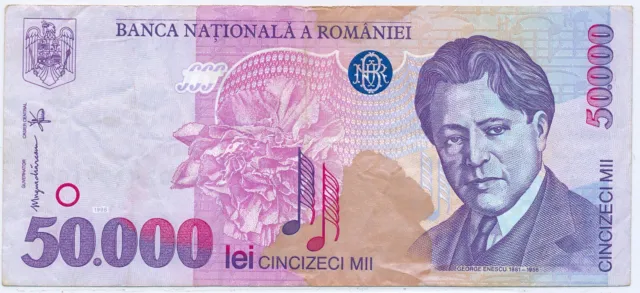Romania 50,000 Lei 1996, P.109_F/F+