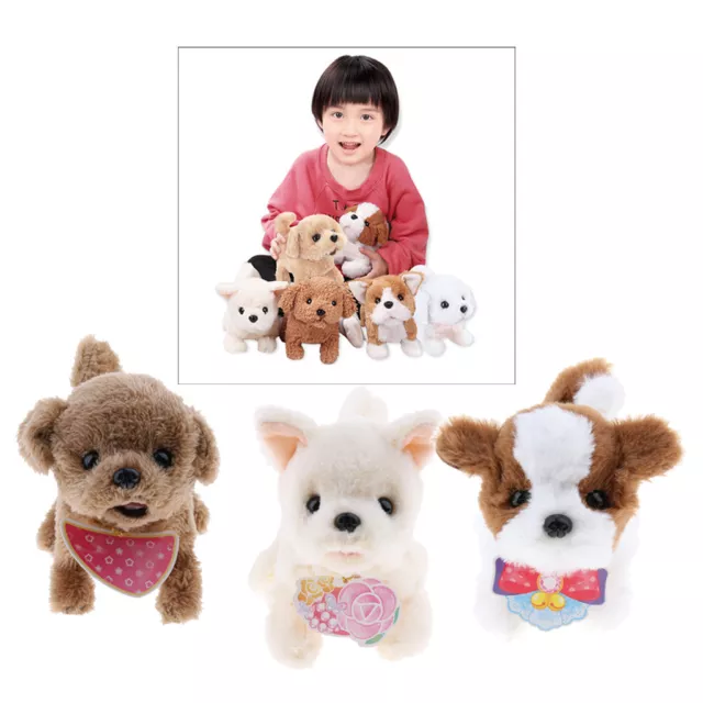 Electronic Plush Puppy Robot Dog Toy Gift Walking Bark Wag Tail Jump Animal Pet