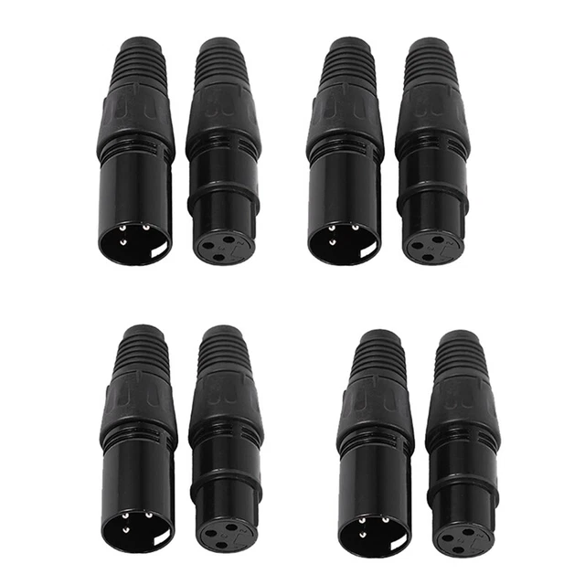 80ion Cable Microphone Cables Plug Audio Socket Mic Audio Connector Adapter A4H5