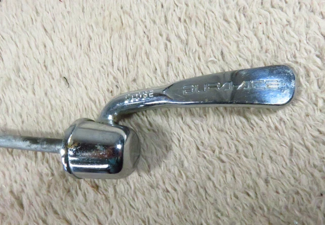 Vintage Shimano Dura-Ace Rear Skewer Silver Quick Release QR 130 mm #307 Vintage Shimano Dura-Ace Rear Skewer Silver Quick Release QR 130 mm #307