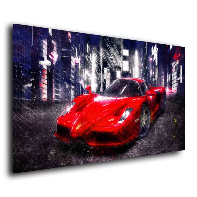 Mural coche deportivo Ferrari Enzo Abstract Style