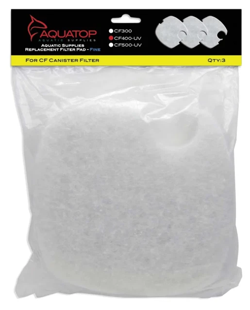 Aquatop Replacement Filter Sponge for CF Series Filters For CF-400UV, White, 1ea