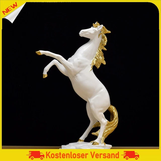 Resin Horse Decor Statue Desk Collection Animal Interior Sculpture for Home Room