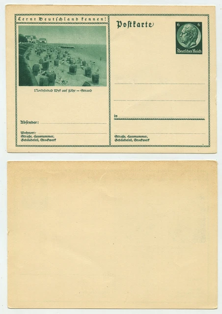 95808 - Ganzsache P 232 - Bildpostkarte Wyk auf Föhr - ungebraucht