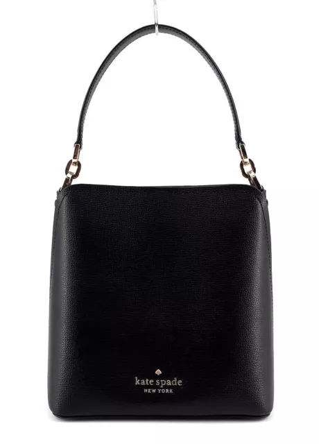 Kate Spade New York Darcy Small Bucket Bag Black Leather Shoulder Purse