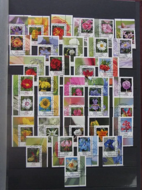 Briefmarken BRD 2002-2014 mit vielen Eckrandstücken + ESST auf 40 Seiten