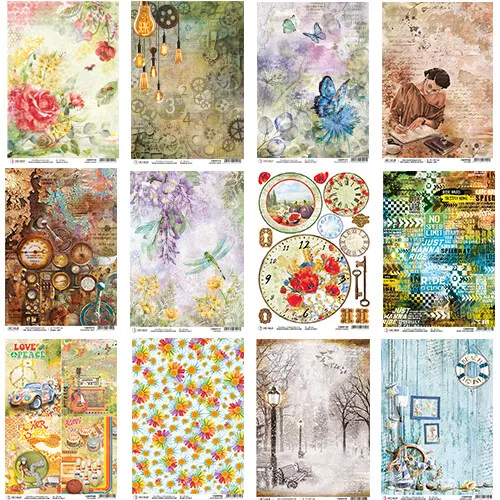 Ciao Bella Collection B - Decoupage Rice Paper A4 Sheet - VARIOUS DESIGNS