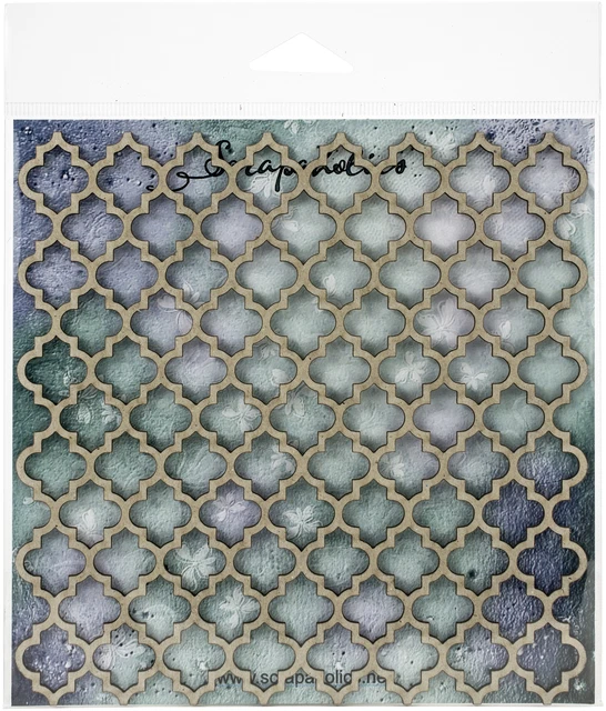 Panel de cuatro hojas de corte láser Scrapaholics de corte láser de 1,8 mm de espesor, 6""X6"" -S50152