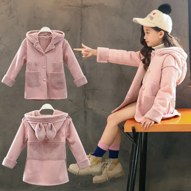Cappotto caldo invernale in pelliccia sintetica pelliccia sintetica cappotto outwear con cappuccio giacca vestiti bambini
