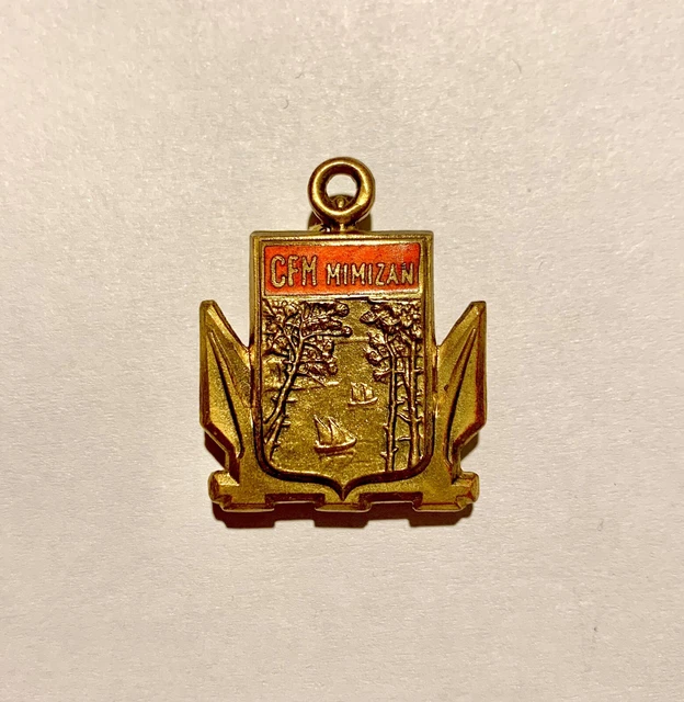 France École de Ski School CHAMONIX Vintage 1930s Badge Augis Insigne Vintage