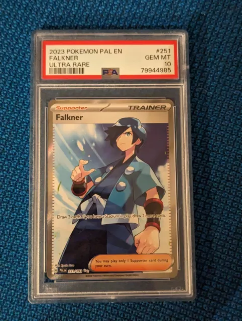 PSA 10 Falkner 251/193 Full Art Trainer Paldea Evolved Pokemon TCG Gem Mint