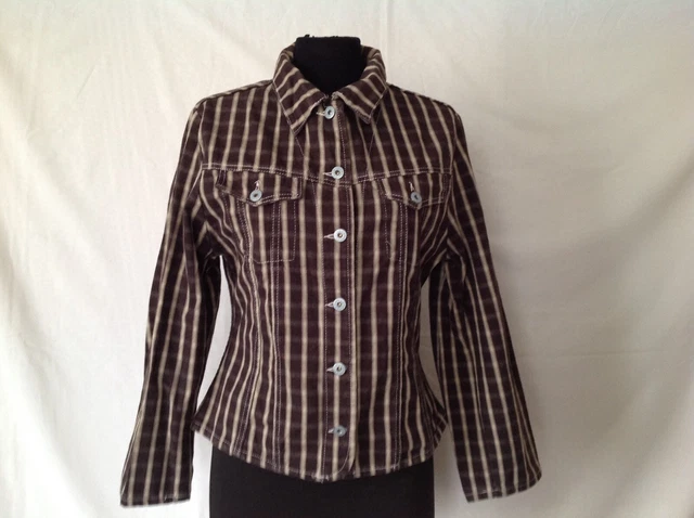 Veste à Capuche Reversible Etam - Taille 40, Gris Beige, Occasion Très Bon État