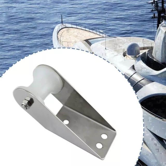 Stainless Steel Boat Bow Docking Bracket Single Wheel Casting Bow Anchor Roller