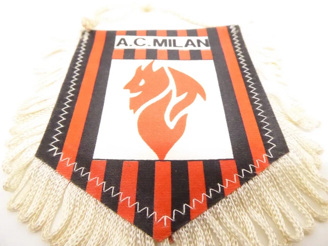 Fanion Vintage AC Milan – Banderin Pennant Serie A – Gagliardetto Calcio Italien