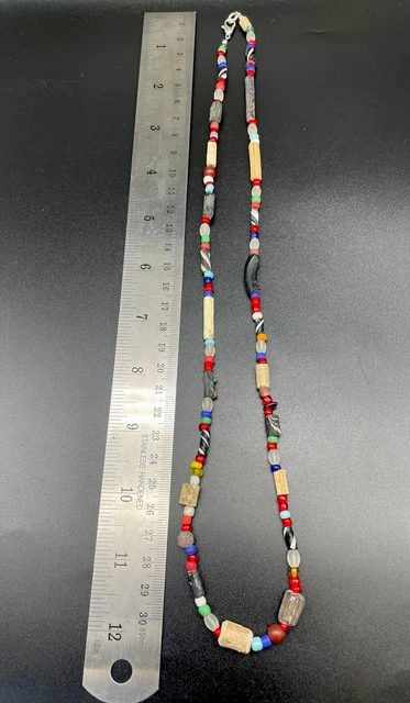 Ancient Antique Old Trade Glass Beads From Ancient Roman's From Central Asia 4