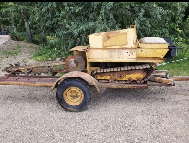 6’ By 6” Walk Behind Crawler Trencher On Tracks W Pintle Hitch Trailer Illinois 6’ By 6” Walk Behind Crawler Trencher On Tracks W Pintle Hitch Trailer Illinois