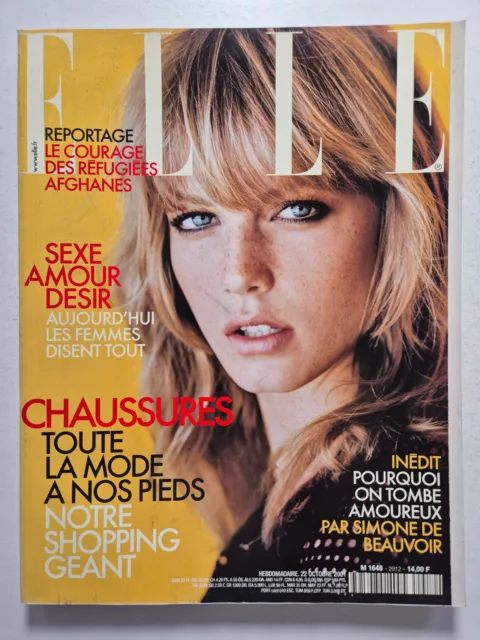 Magazine mode fashion ELLE French #2912 22 octobre 2001 Angela Lindvall