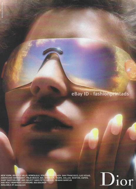 DIOR Eyewear 1-Page Magazine PRINT AD Spring 2004 GISELE BUNDCHEN nick knight