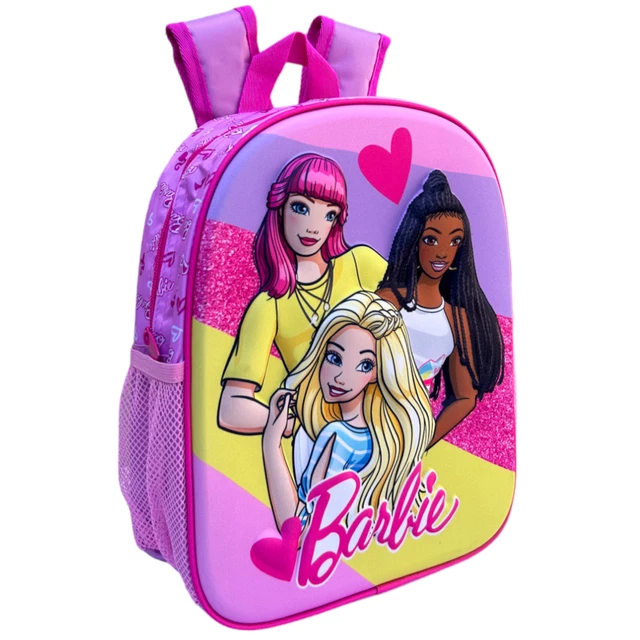 Barbie Zaino Bambina | Zaino Bambina | Cartella Scuola per Ragazze | Zainetto Ragazza | Taglia Unica Rosa