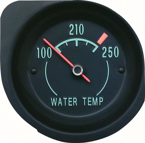 OER DASH WATER Temperature Gauge With Green Markings 19681971 Chevy