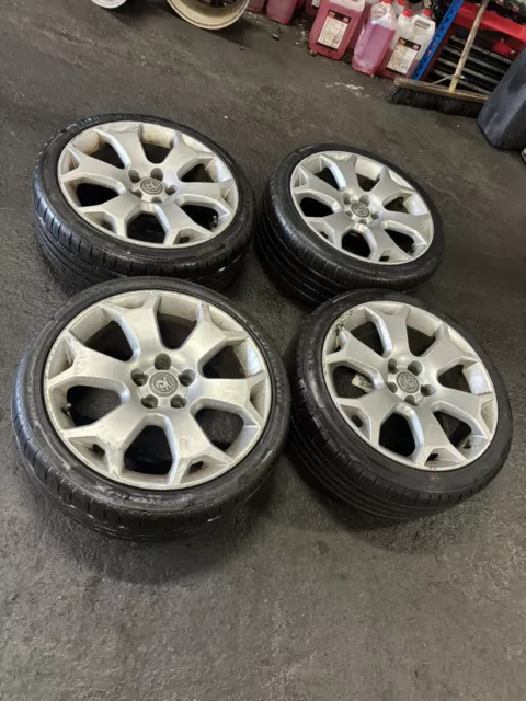 18” Vauxhall Alloy Wheels & Tyres Snowflakes Vxr 5x110 Vectra Astra Meriva Corsa