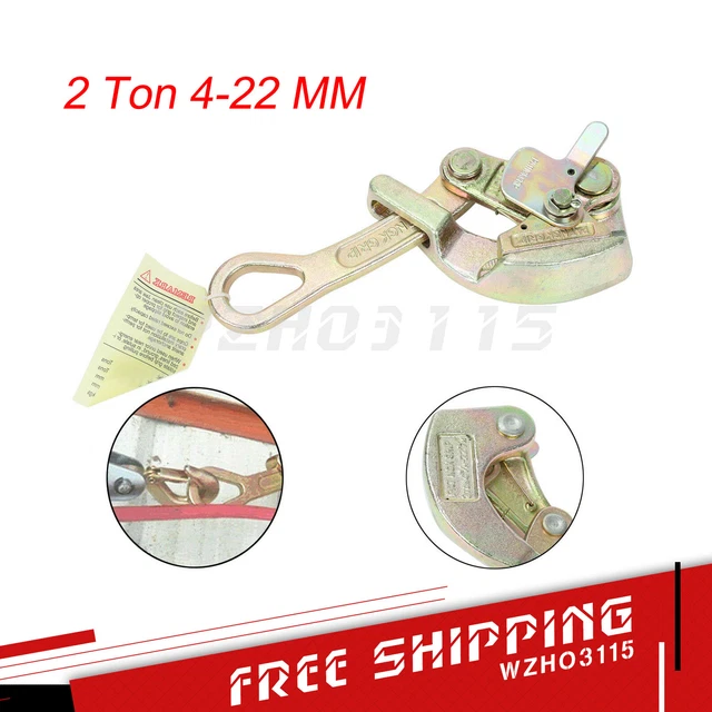 2 TON CABLE Wire Rope Alloy Steel Haven Grip Jaw Puller 4500LBS US 24.