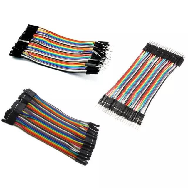 40PCS Male Female Dupont wire cables jumpers 10CM 2.54MM 1P-1P For Arduino