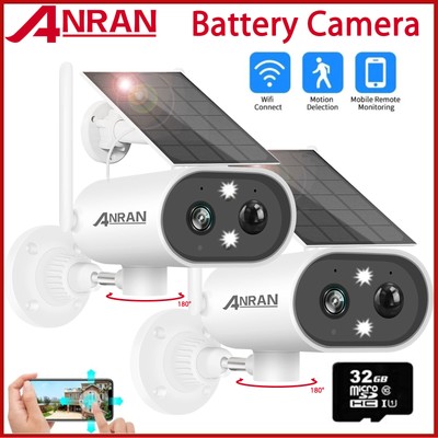 32GB Anran 3MP Wireless Security SURVEILLAN FOTOCAMERA WIFI 2-Way Audio VISIONE NOTTURNA 
