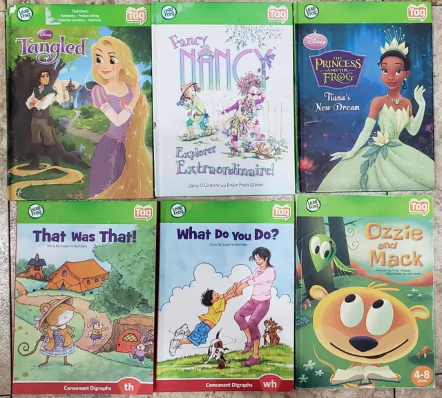 Lot Of 7 Leap Frog Tag Reading System Books Homeschool Early Reading