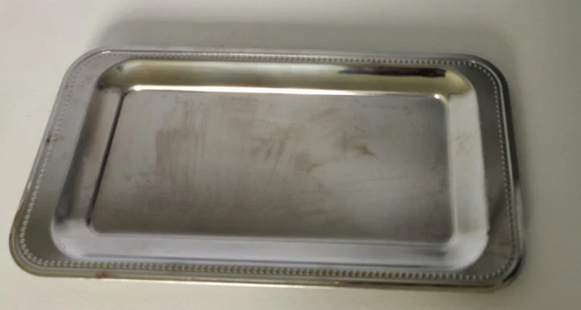 PLATEAU/PLAT DE SERVICE GUY DEGRENNE EN INOX AVEC COUPE FOIE GRAS