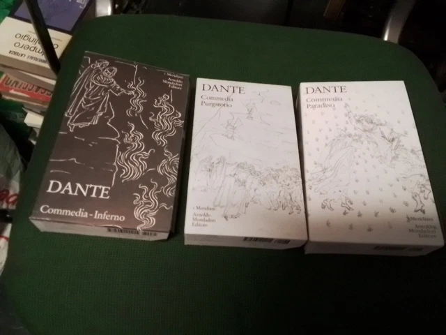 Dante - La divina commedia 3 voll.- Mondadori Meridiani collezione, 14a24