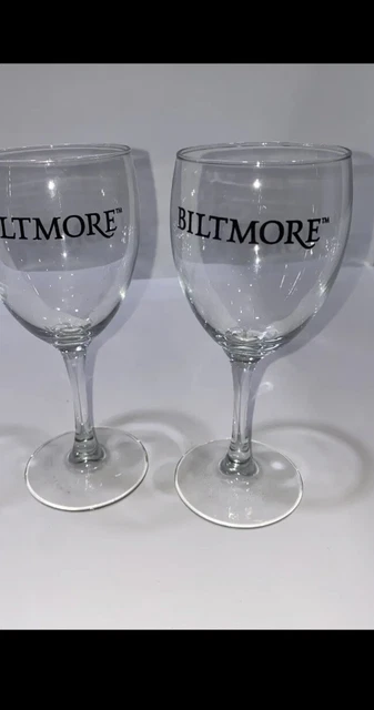 PAIR OF BILTMORE WINE GLASSES FROM THE FAMOUS BILTMORE ESTATE  7” Tall