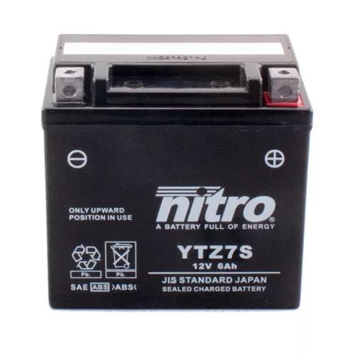 Batterie für KTM Duke 125 2012 Nitro NTZ7S / YTZ7S SLA AGM GEL geschlossen