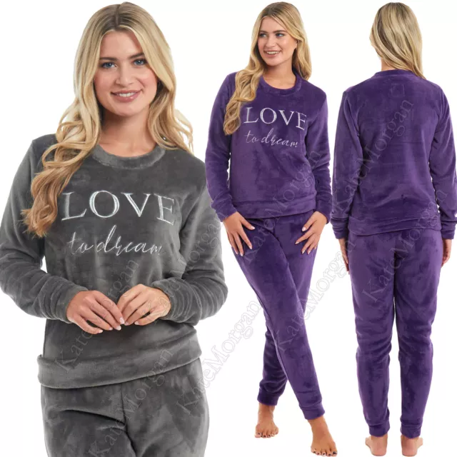 LADIES GIRLS PYJAMAS SOFT & COSY WARM PYJAMA SET Size 8-22 NEW 2023 STOCK