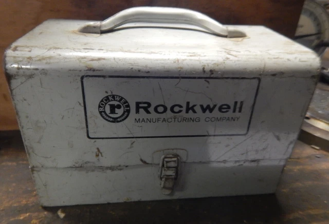 Vintage Rockwell Porter Cable 167A Power Block Wood Plane W/ Sharpener And Case