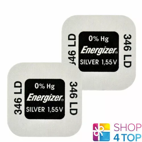 2 Energizer 346 SR712SW Batteries Silver 1.55V Watch Battery Watch Exp 2020 New