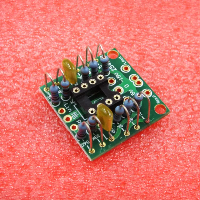 Dual OP Amp Preamp DC Amplification Board PCB for NE5532 OPA2134 OPA2604 AD826