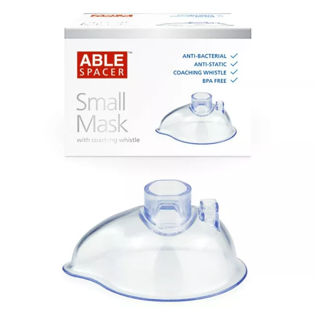 Able Spacer Small Mask with Coaching Whistle Silver Ion Anti-bacterial BPA Free