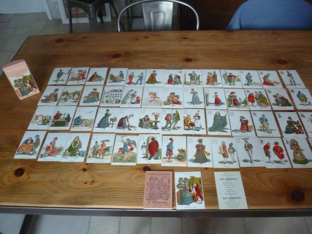 Ancien Jeu De 52 Cartes Mythologiques - Style Pochoir Tarot Dieux Divinités Oracle