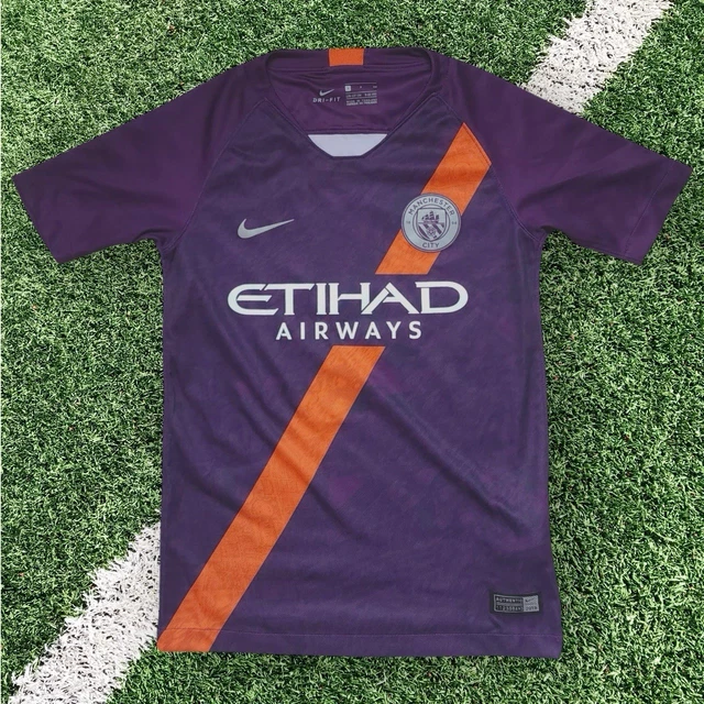 Maillot Manchester City Kun Aguero 2010/2011 | Umbro, Homme Taille S, Noir