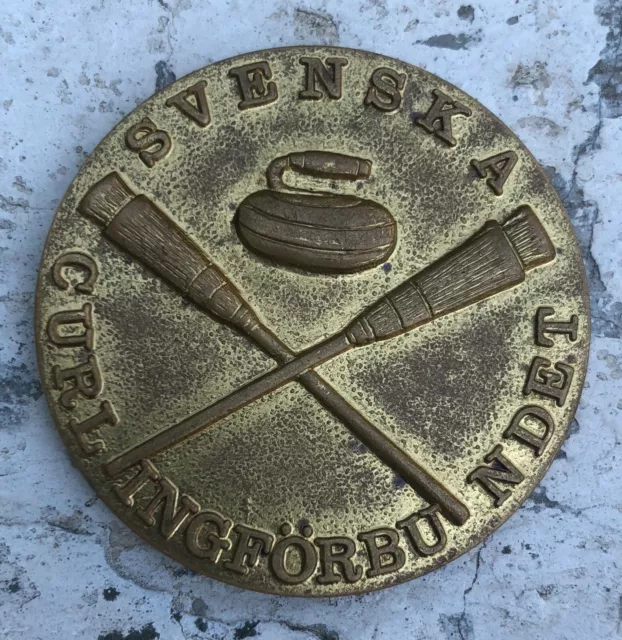 Sweden curling championship medal 1990