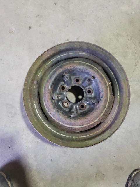 1949 1950 1951 1952 CHEVROLET ORIGINAL OEM STEEL WHEEL FIVE HOLE 15X5 INCH 5x4.5
