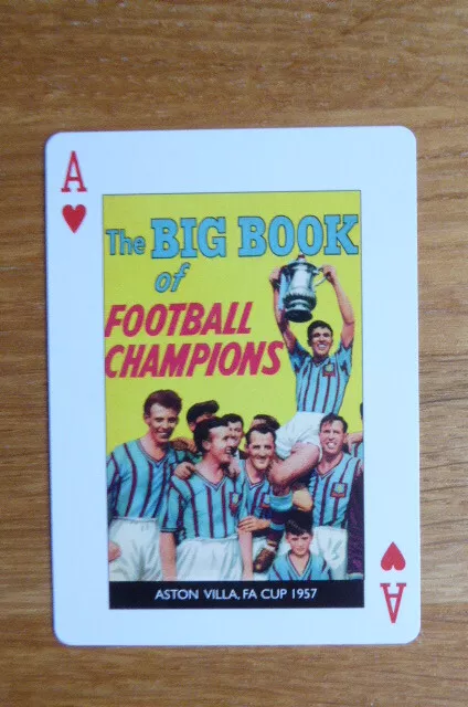 Aston Villa Fa Cup Winners  1957 Football Legends Playing Card