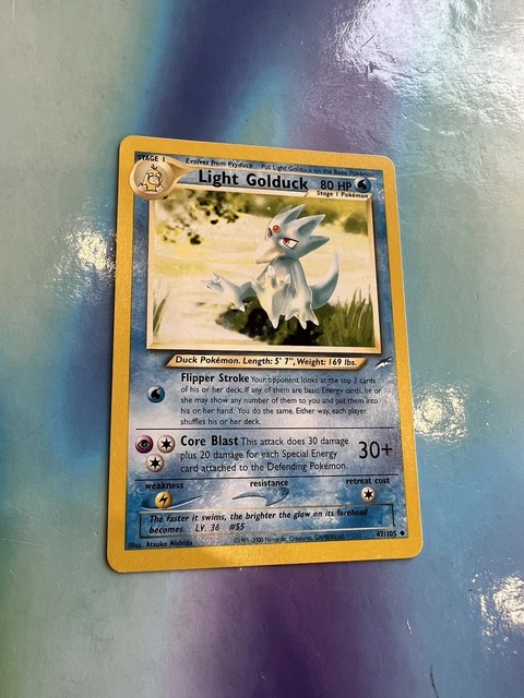 Light Golduck Non Holo Pokemon TCG Card 47/105 Neo Destiny 