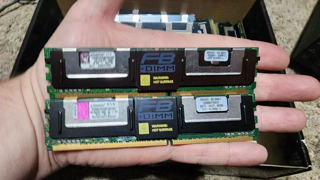 Kingston 8GB (2x4) DDR2 PC2-5300F ECC Server RAM Memory KTD-WS667/8G