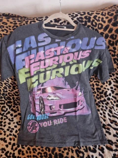 Bershka Official Fast & Furious T-Shirt XS Paul Walker