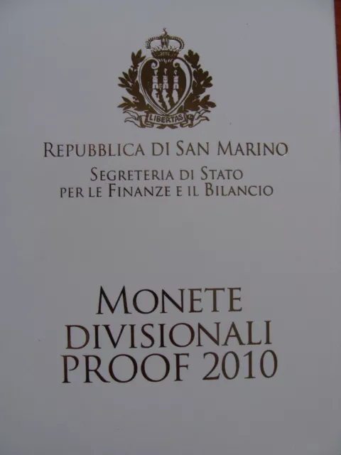 KMS San Marino 2010, Prof. im Originaletui, sehr geringe Auflage 8.500 Exemplare