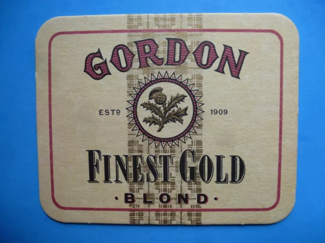 Beer Collectible Coaster ^ Gordon Finest Blond ~ Caledonian Brewery ~ Scotland