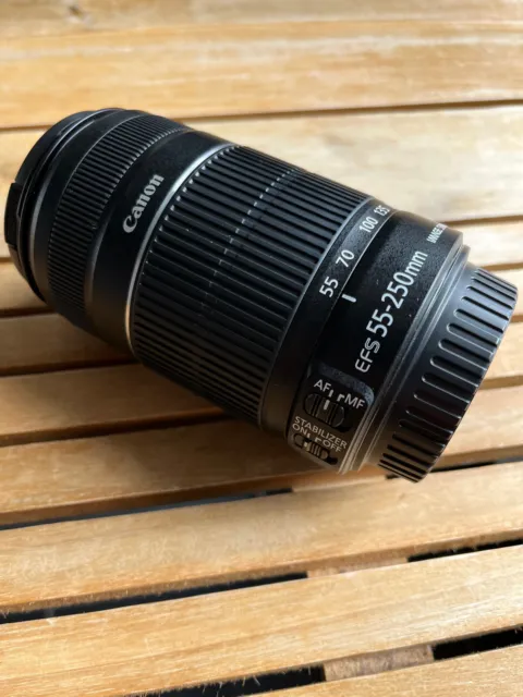 Kompaktes Tele-Zoomobjektiv für DSLR: Canon EF-S 55-250mm f/4-5.6 IS STM