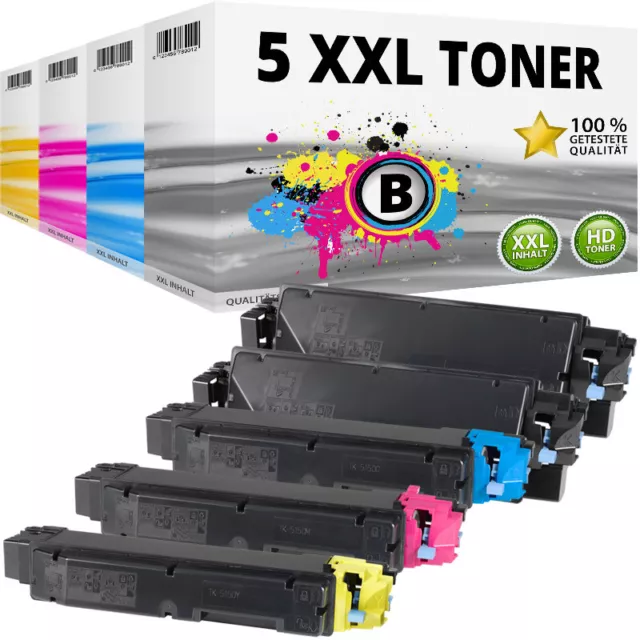 Set 5x TONER XXL per Kyocera ECOSYS M6035cidn M6535cidn P6035cdn TK-5150